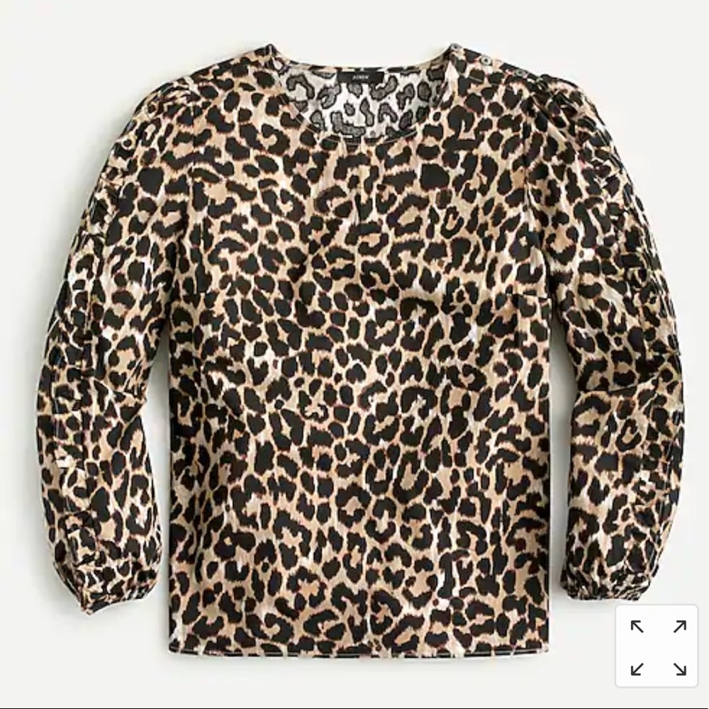 J. Crew leopard print top